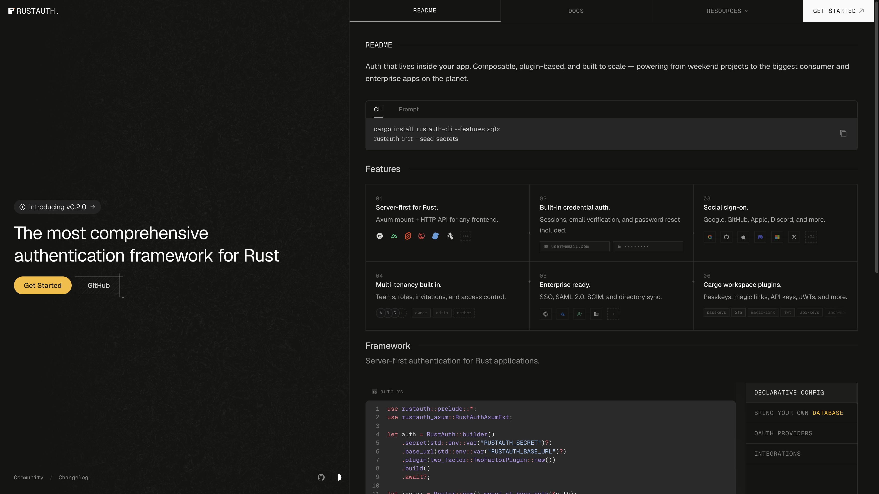 RustAuth screenshot